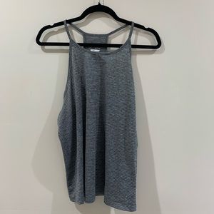 LIKE NEW Grey/Black Striped Active Tank